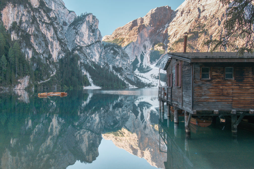 lago di braies dolomites