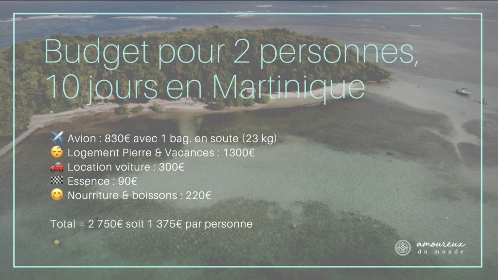 budget voyage Martinique