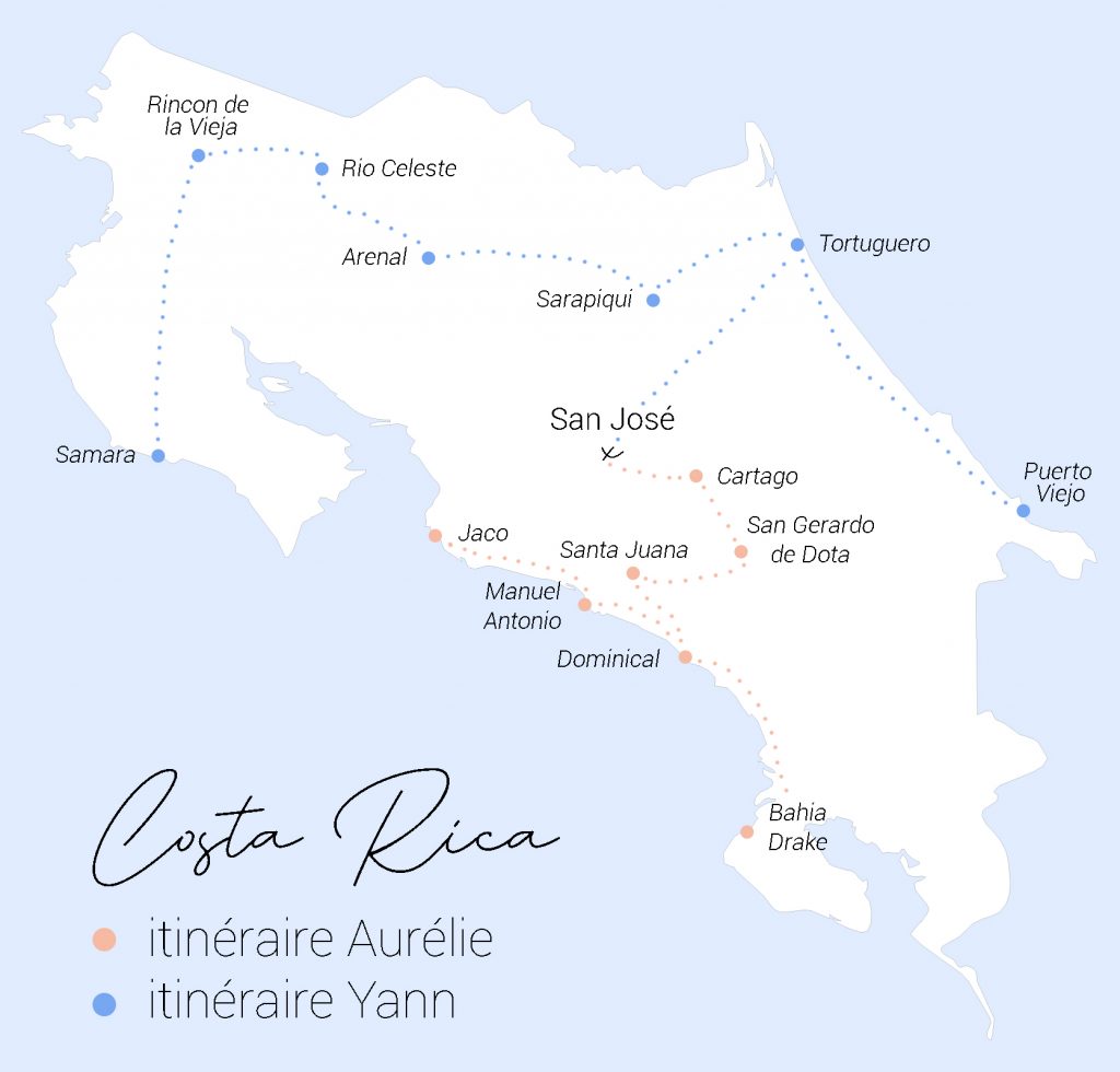 itinéraire voyage Costa Rica