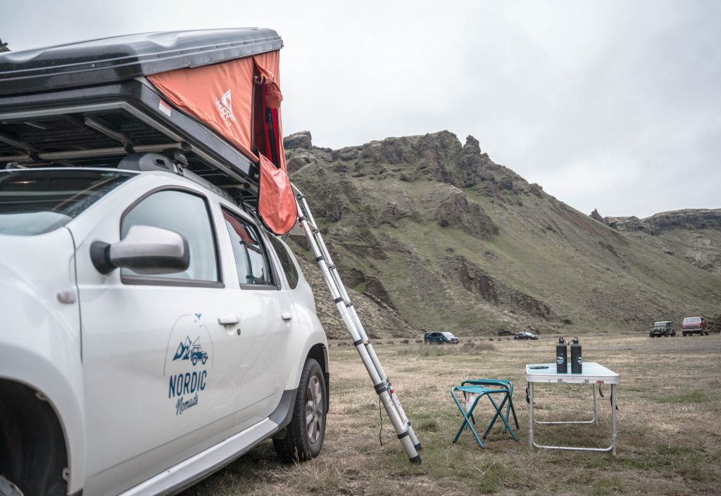 summer Iceland camping