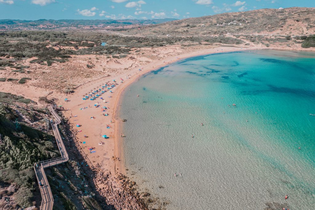 hermosa playa menorca