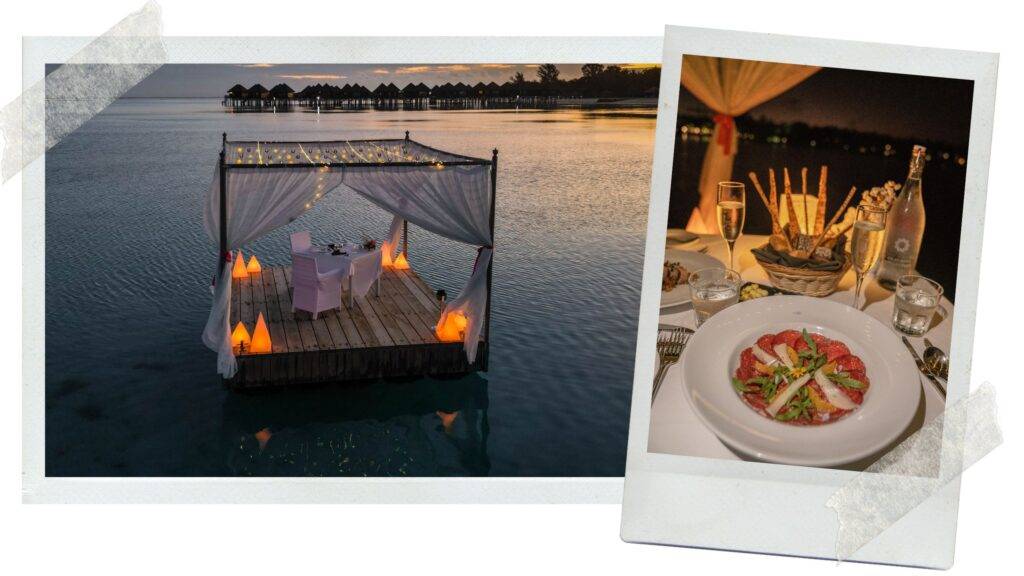 Diner romantique Maldives