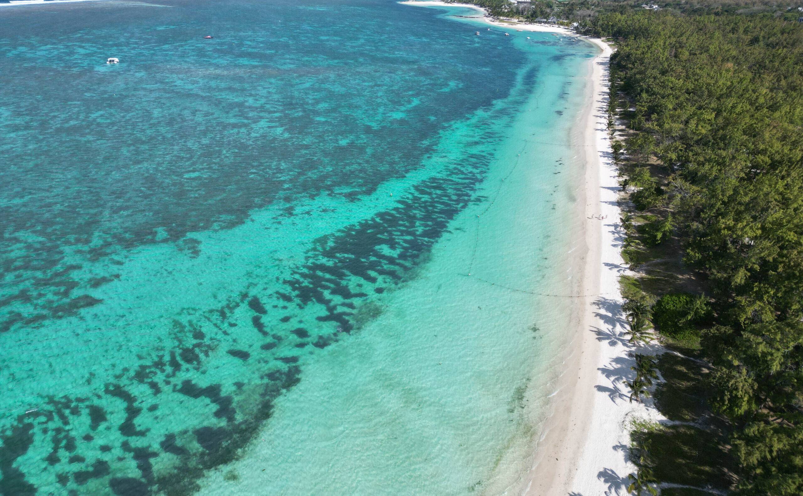 Photo drone île Maurice